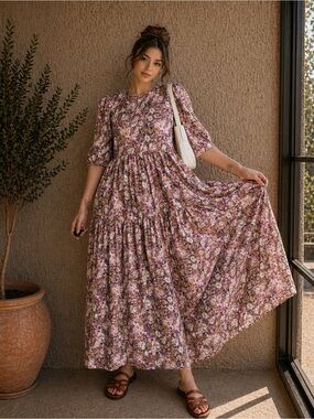 Enchanting Elegance: EN SAISON Floral Maxi Dress
